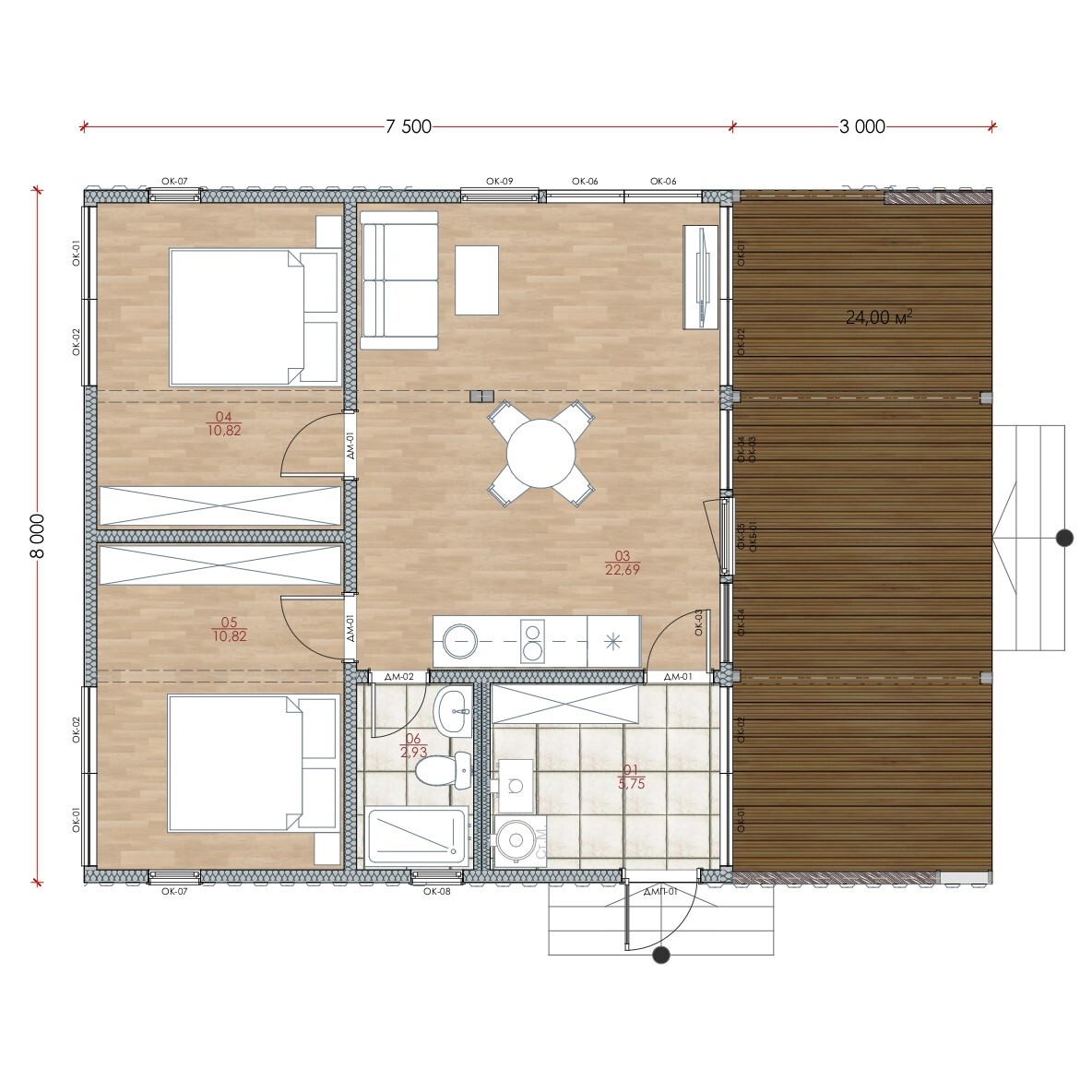 Модульный дом | Optima 77-01