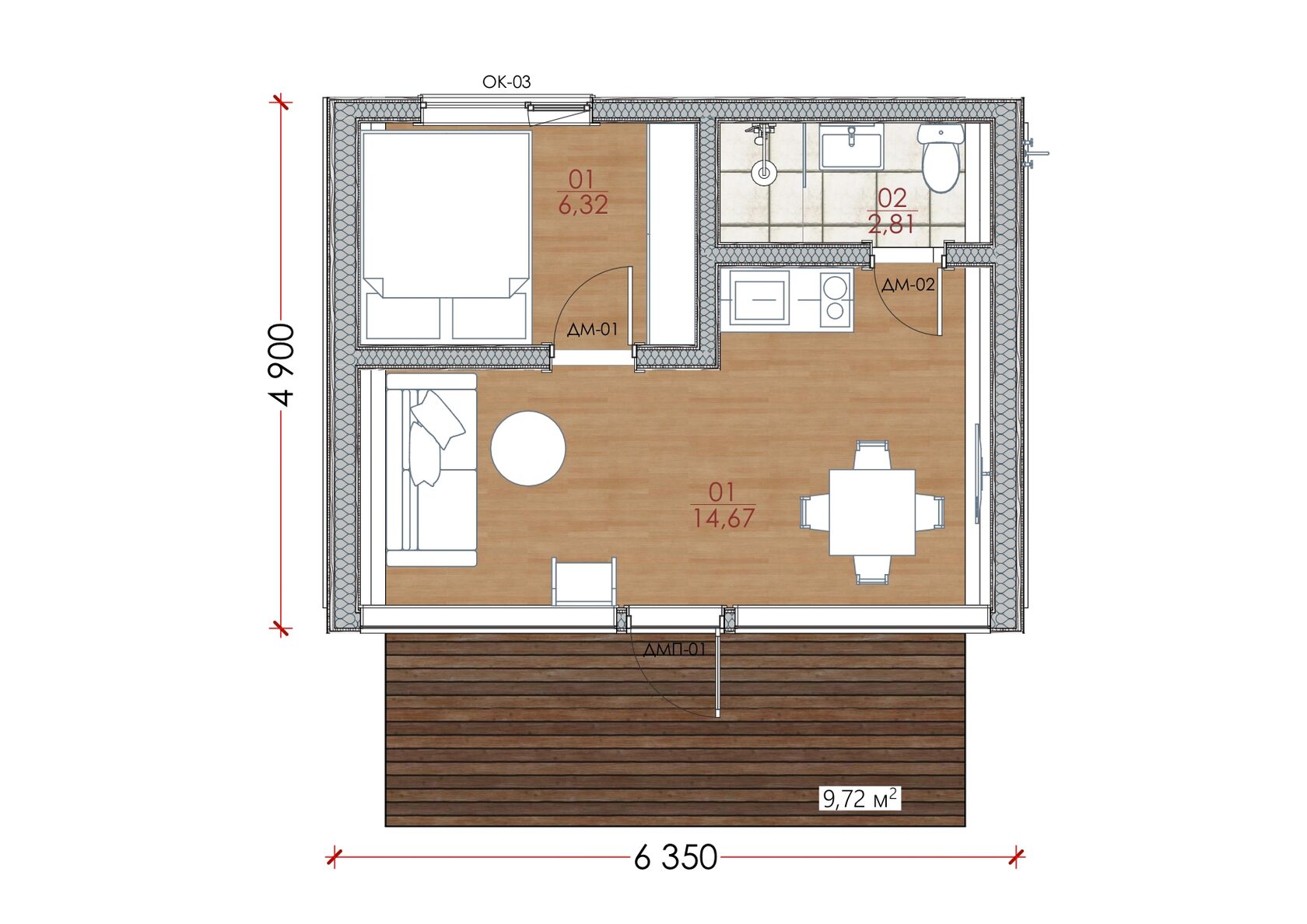 Модульный дом | Kosmos 34-01