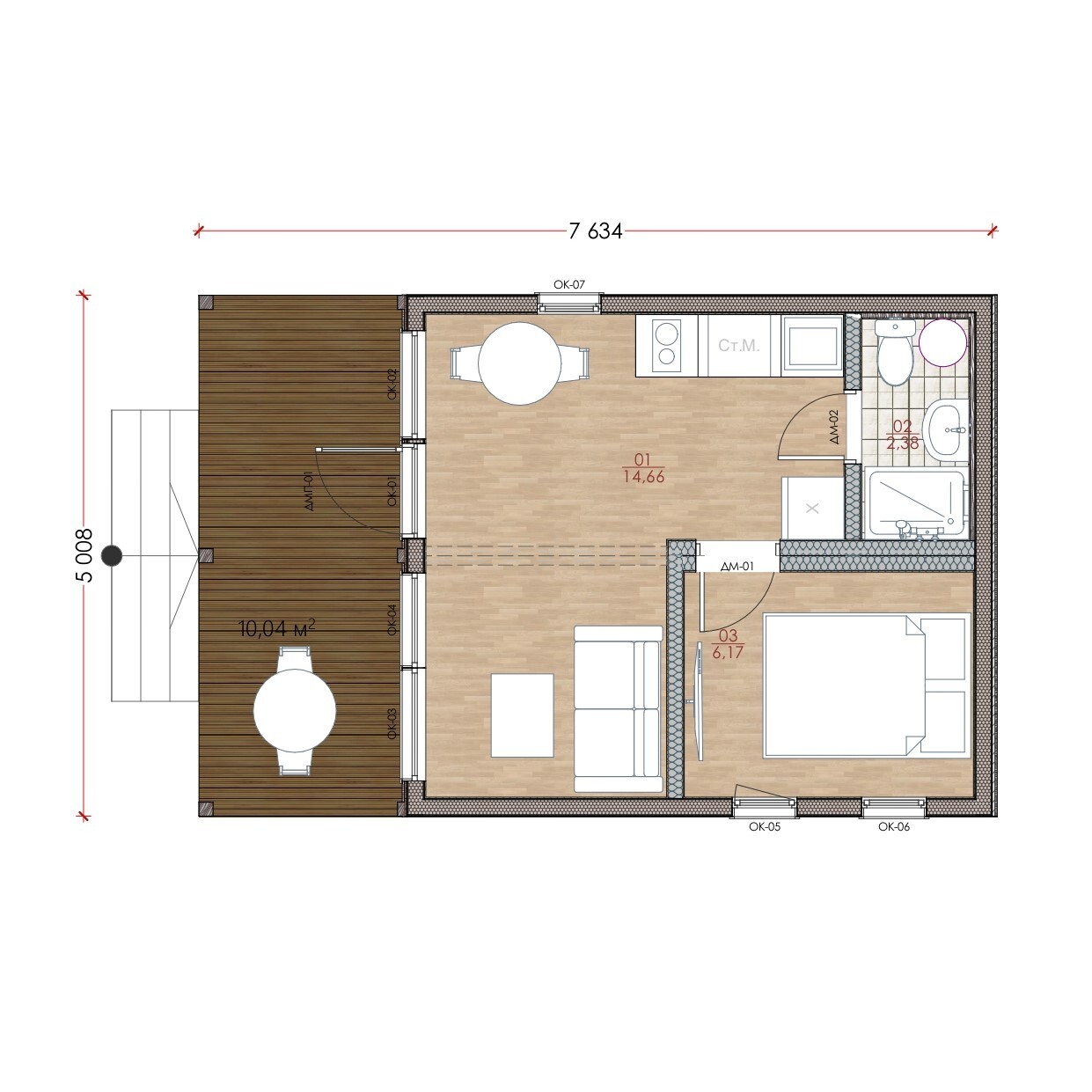Модульный дом | Mini 33-01