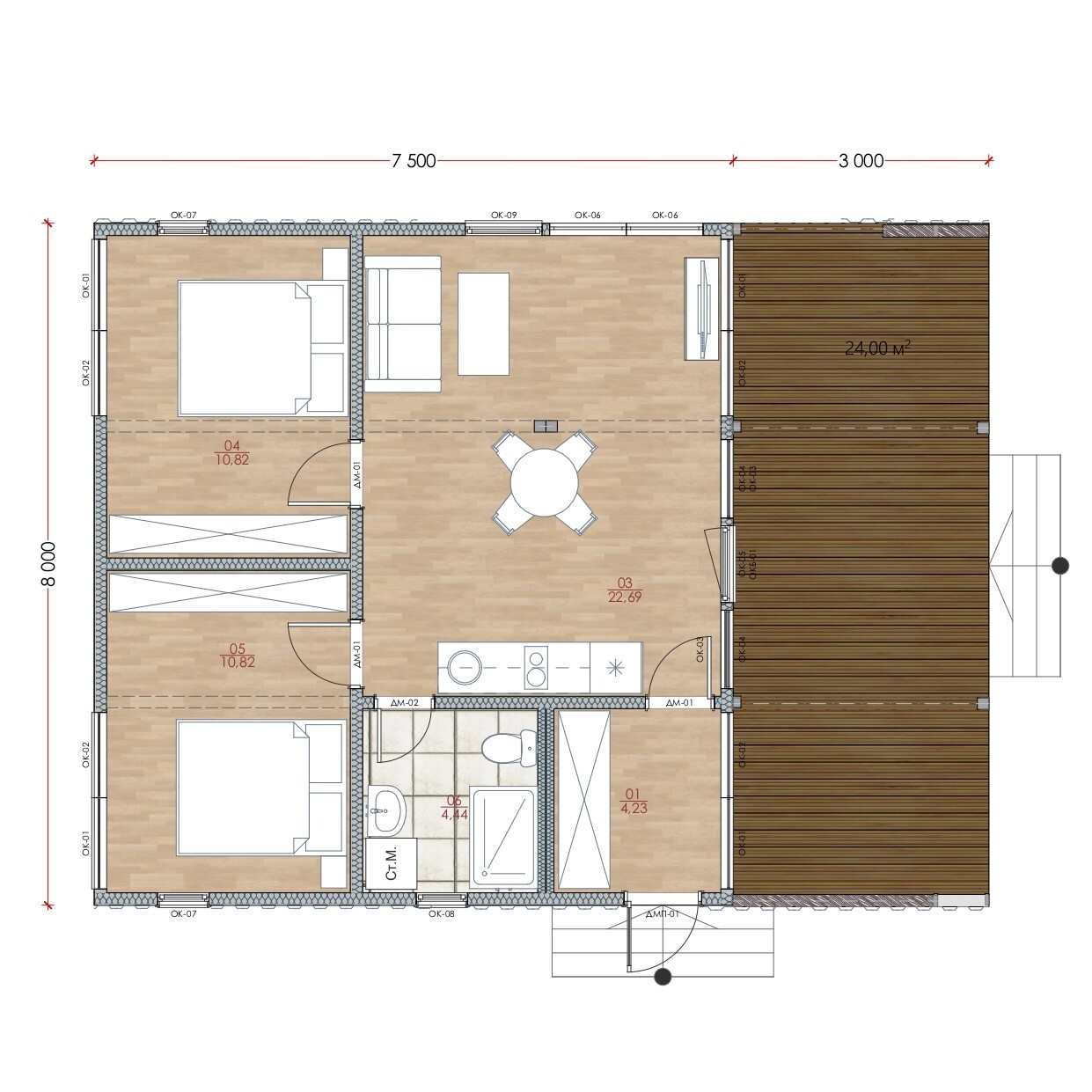 Модульный дом | Optima 77-01