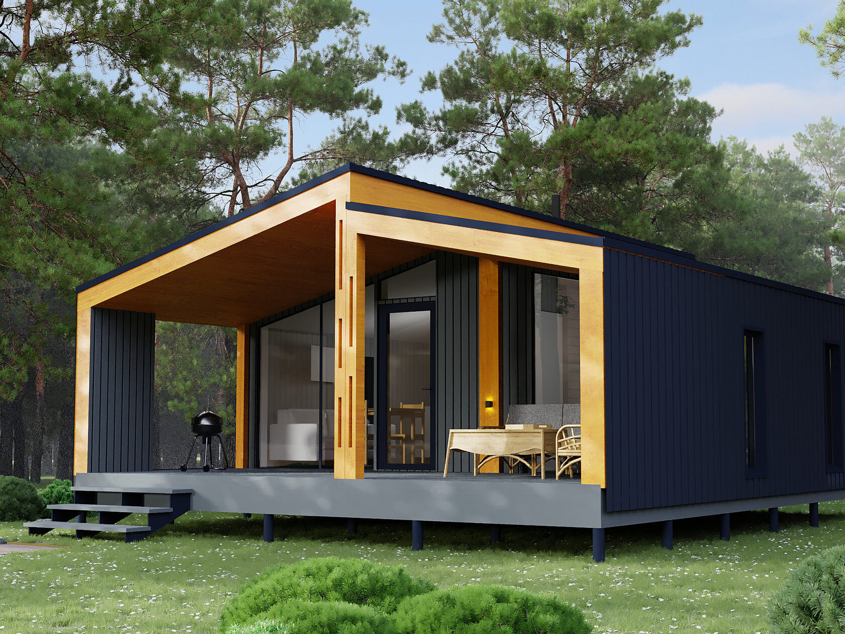 Модульный дом | Mini 55-02