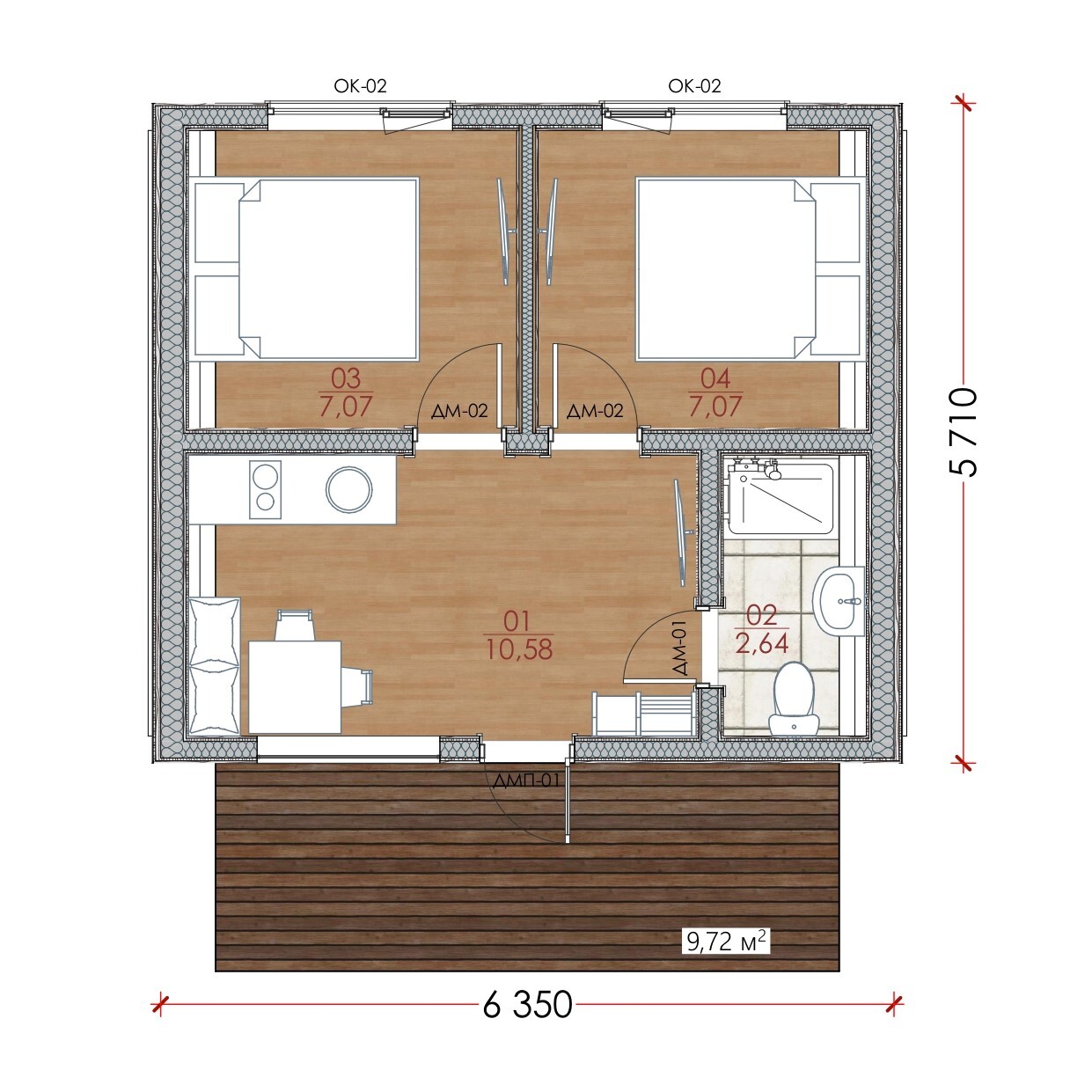 Модульный дом | Kosmos 37-01
