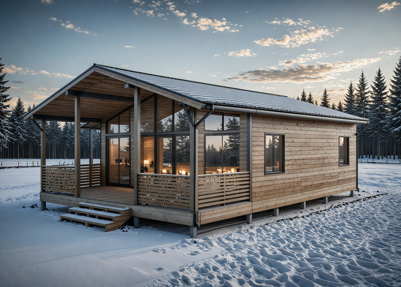 Модульный дом | Optima Classic Open 90