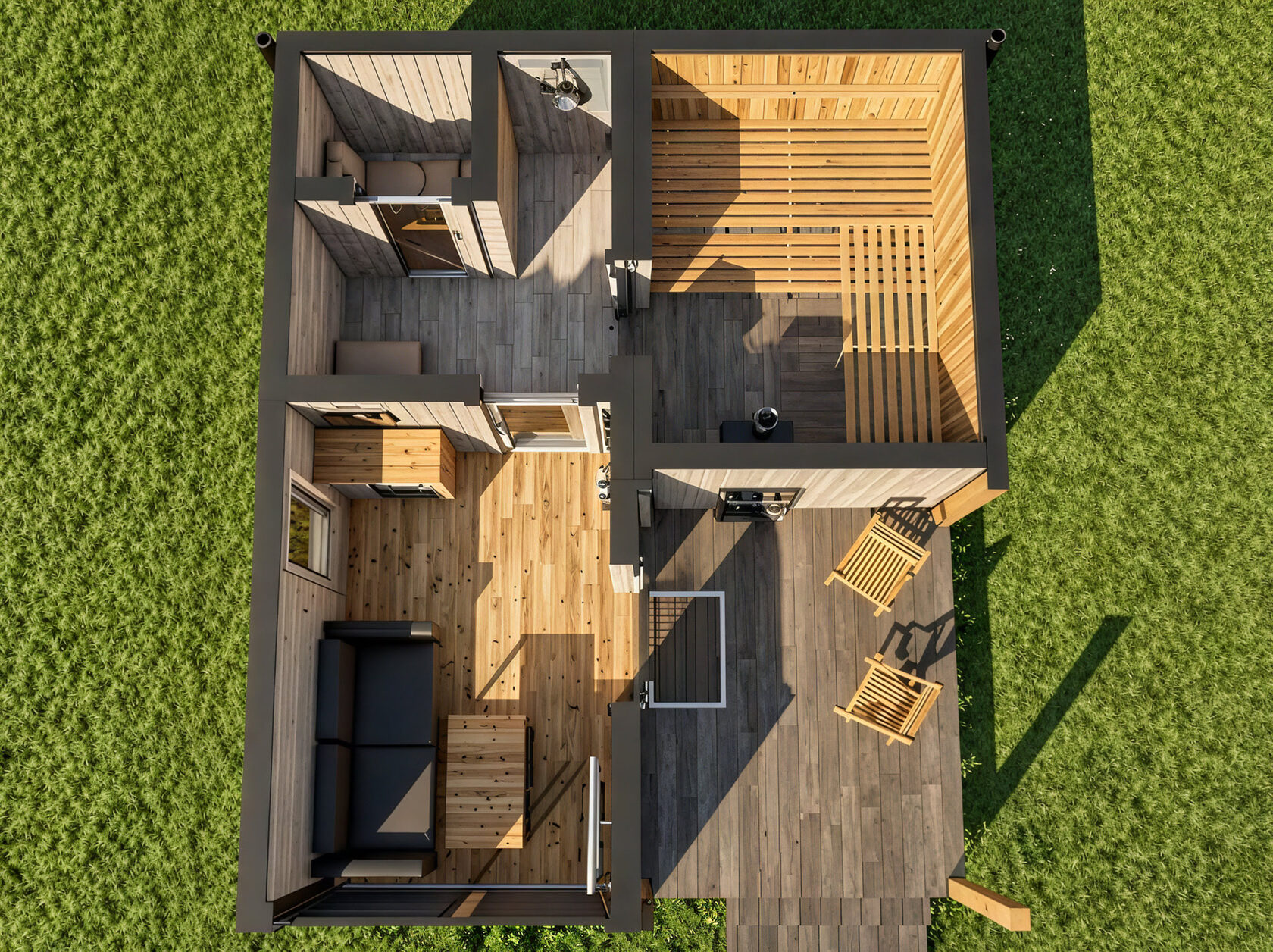 Дома для сдачи в аренду | Проект модульного дома Mini 26-01