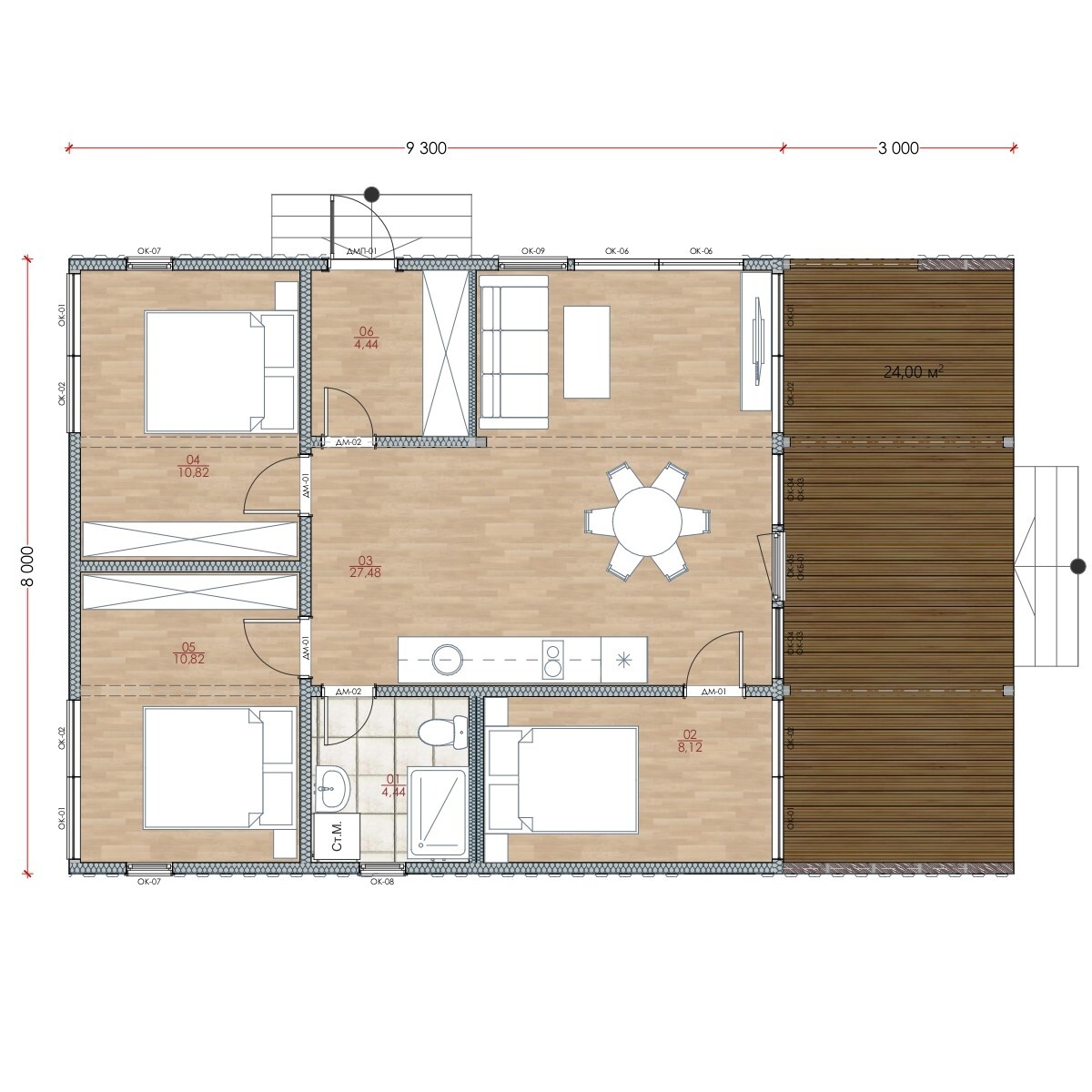 Модульный дом | Optima Classic 90