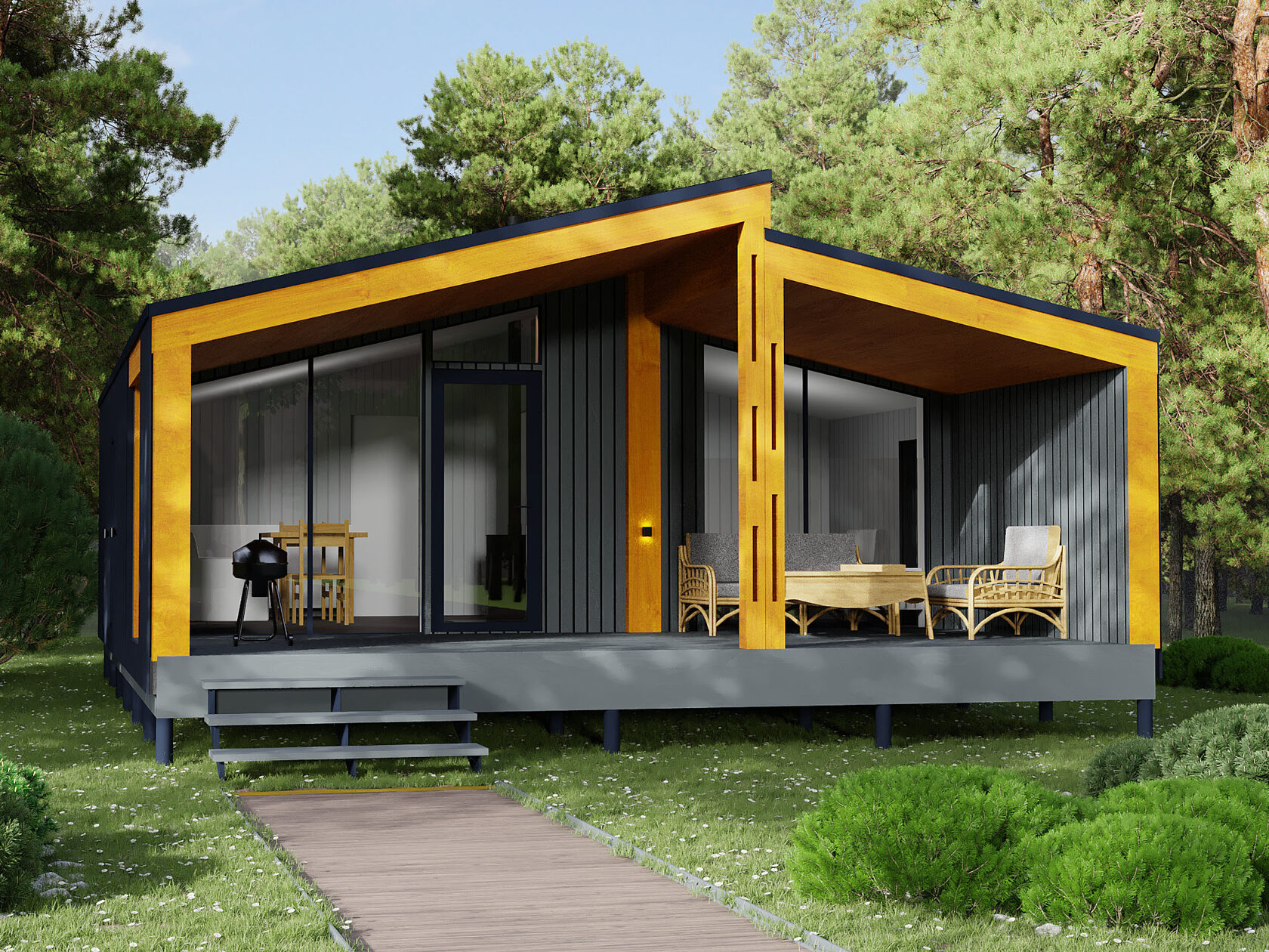 Модульный дом | Mini 55-02