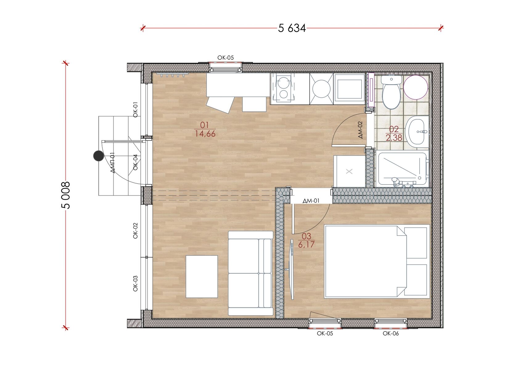 Модульный дом | Mini 33-01