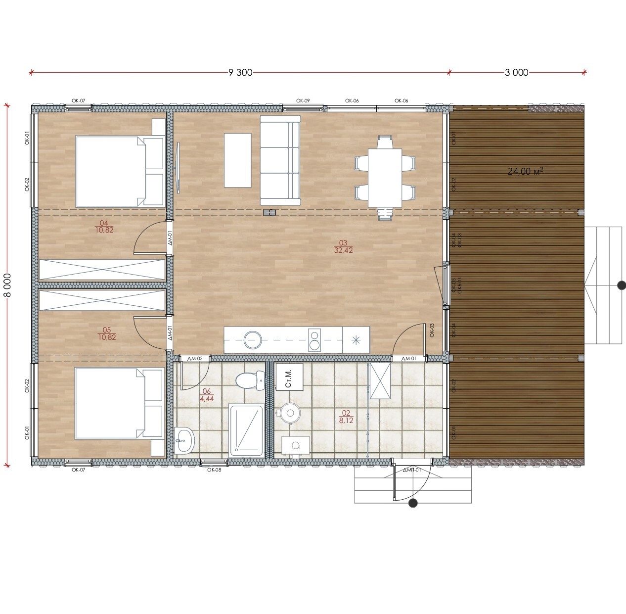 Модульный дом | Optima Classic 90