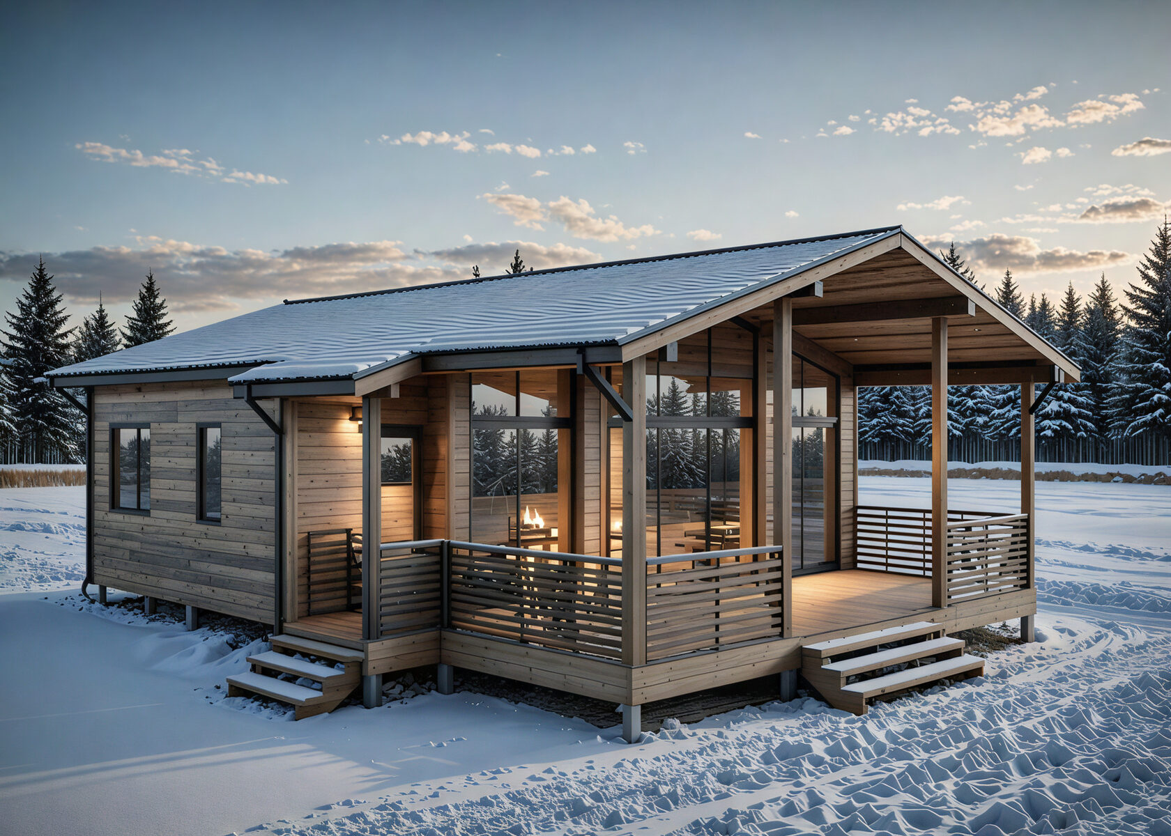 Модульный дом | Optima Classic Open 90