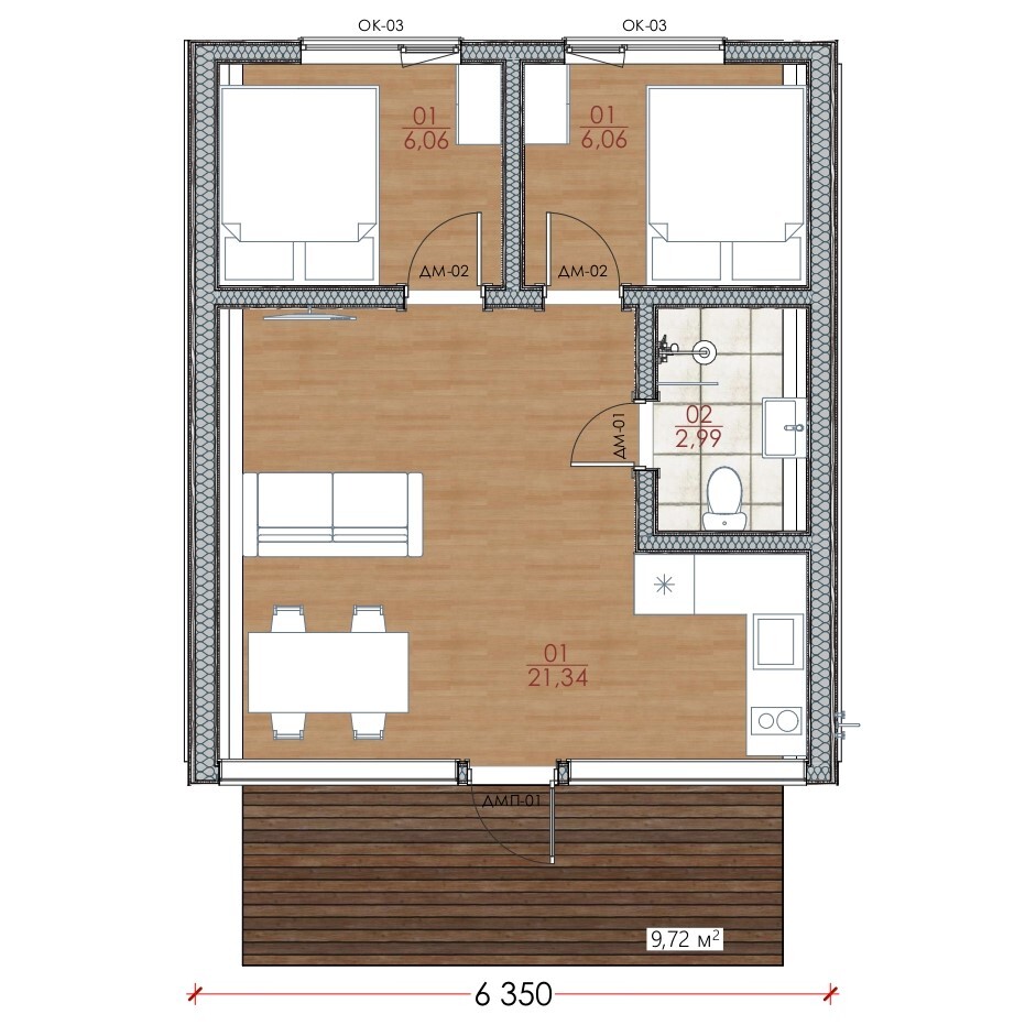 Модульный дом | Kosmos 46-01