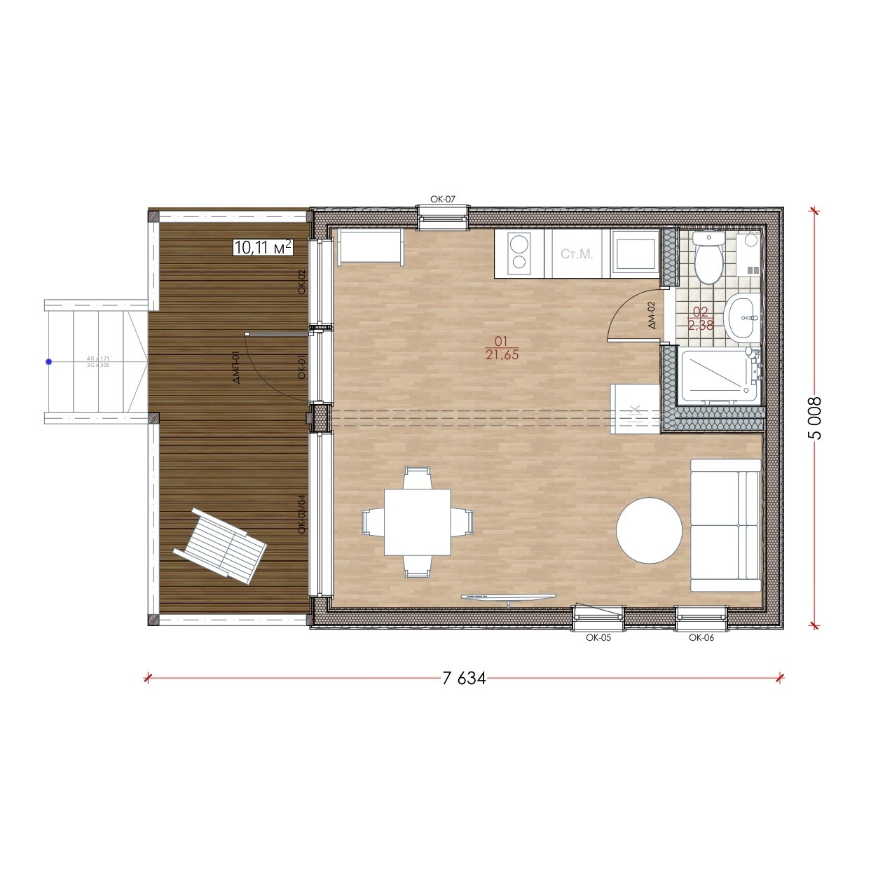 Модульный дом | Mini 33-01