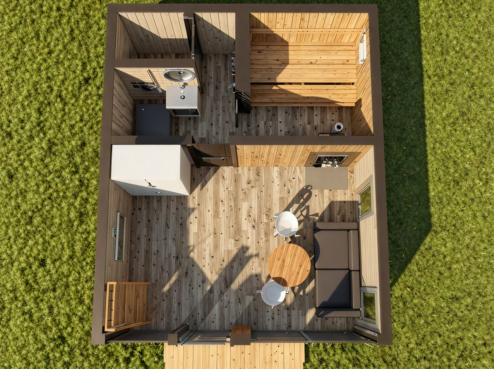 Модульная баня 30 м2 под ключ — Купить по цене производителя